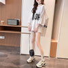 大好評   ストライプ柄 ロング Tシャツ 三色 ゆったりワンピース ＜F-4012＞