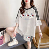 夏に嬉しい機能付き  カジュアル 半袖Ｔシャツⅹパンツセット全3色<F-11473>
