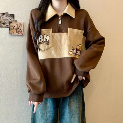 好感度UP オシャレデザイン 都市ファッショ スウェットF-10328