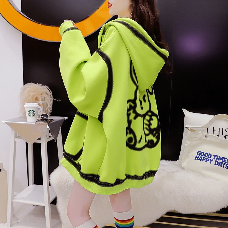 【裏起毛】元気いっぱい  厚手フード付きスタジャン 全3色パーカF-10346