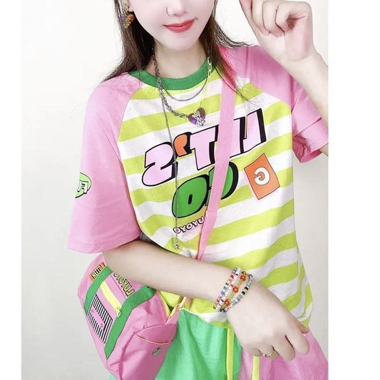 大人可愛い カジュアル 夏に嬉しい機能付き 半袖Ｔシャツⅹパンツセット全4色<F-11388>