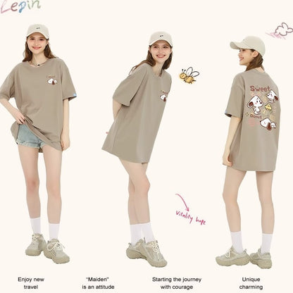 合わせやすい シンプル 大人気 半袖 Tシャツ F-13355