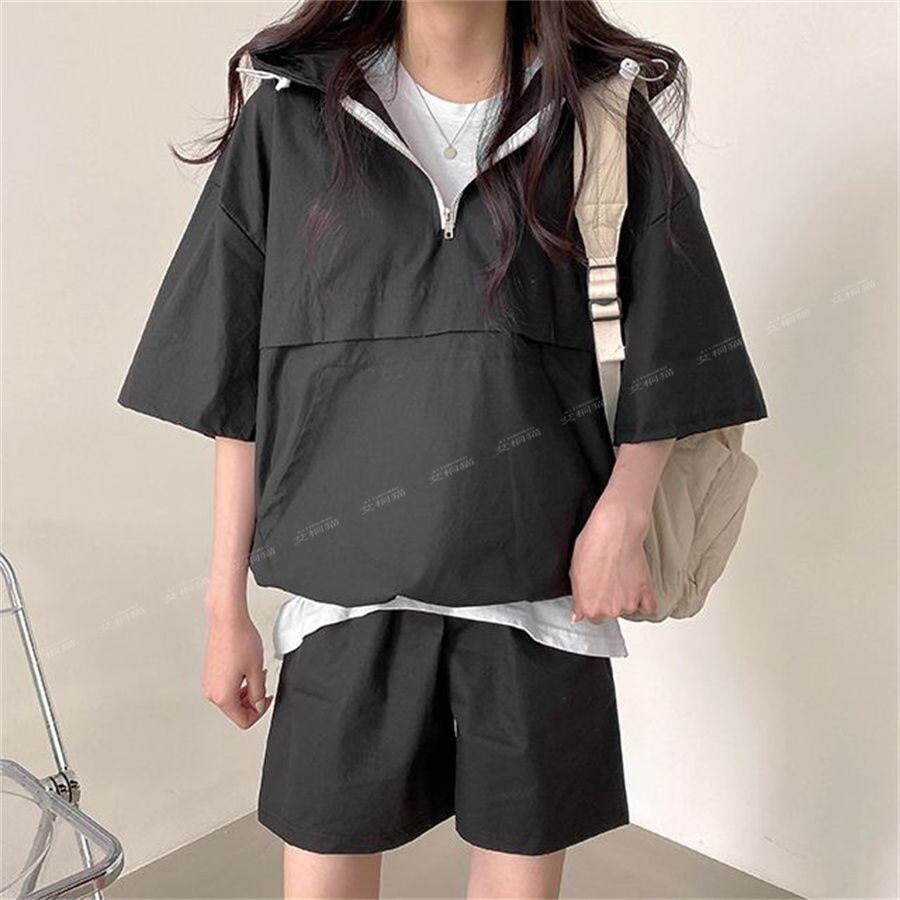 今季マストバイ カジュアル 真夏も快適 4色 半袖 Tシャツ ショートパンツ セットアップ ＜F-11156＞