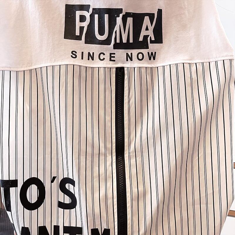 大好評   ストライプ柄 ロング Tシャツ 三色 ゆったりワンピース ＜F-4012＞