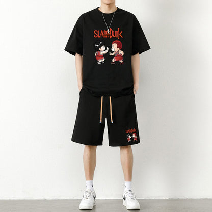 今季マストバイ ファッション男女兼用 超人気 半袖Ｔシャツⅹパンツセット全6色F-6695