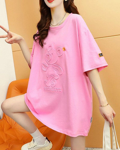 オシャレ度満点 カジュアル 上質 全5色 Tシャツ カットソー＜F-8457＞
