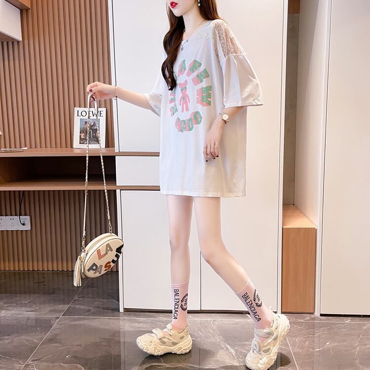 【半額！期間限定！！】美人度アップ スウィート ファッション 半袖シャツ<F-6632>