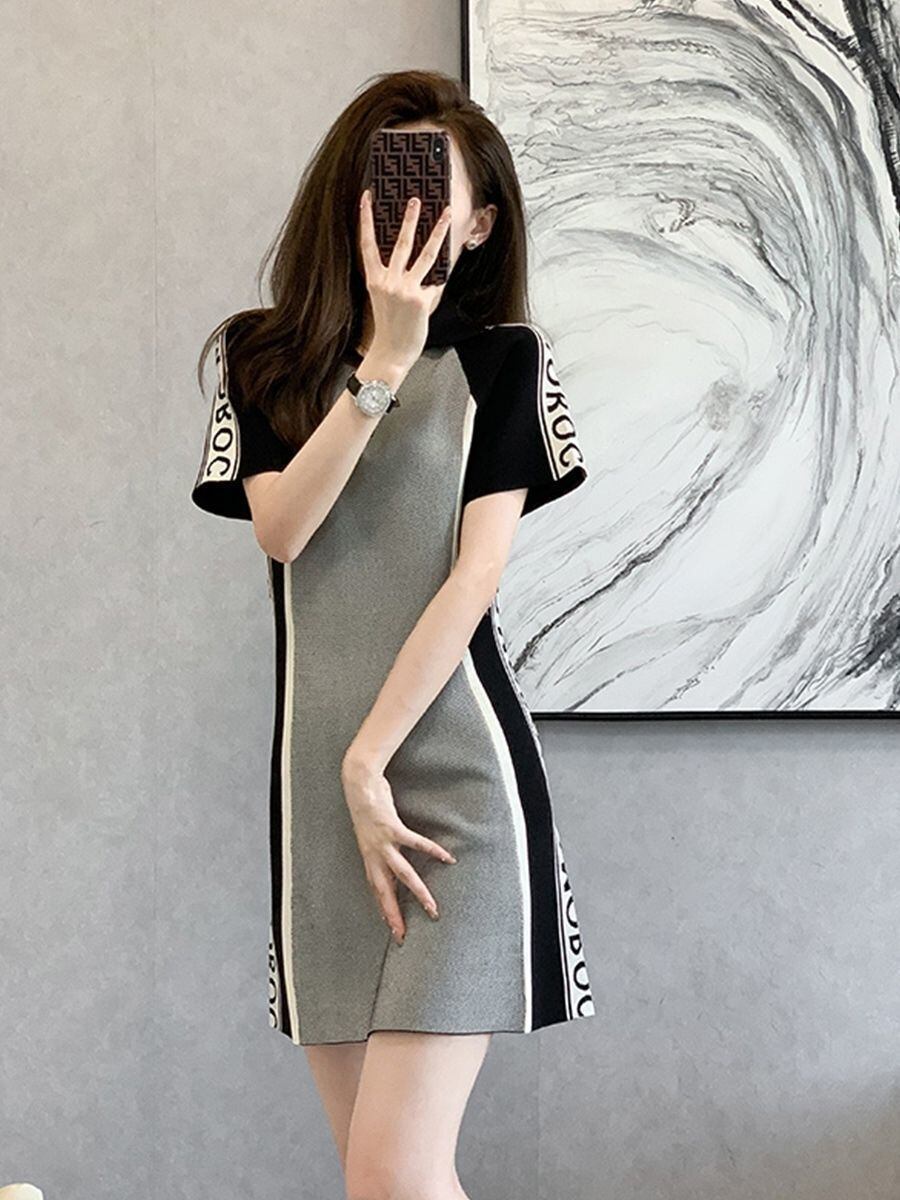 新商品 ファッション 美人度アップ 切り替え ワンピース＜F-8839＞