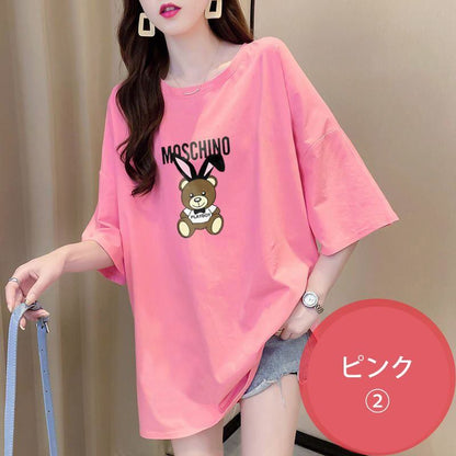 今季マストバイ キュート カジュアル プリント全3色 Tシャツ カットソー ＜F-8553＞