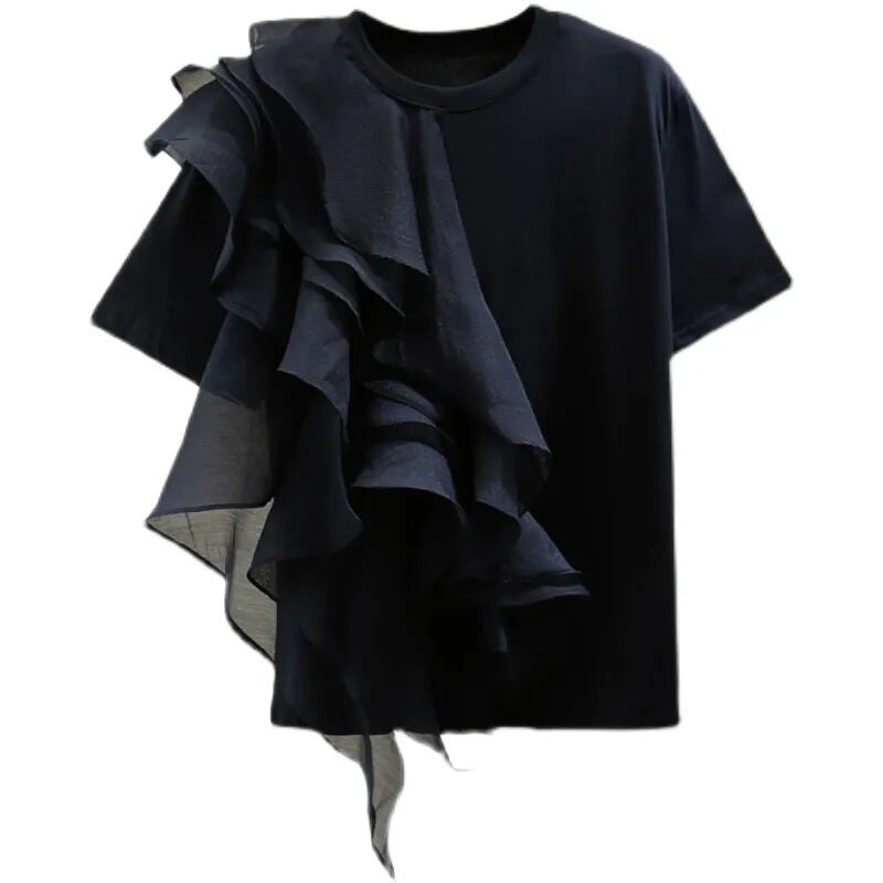 好感度100％ 早い者勝ち 絶対流行 カジュアル 2色選択 Tシャツ<F-11896>