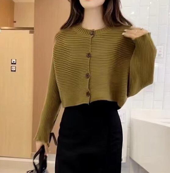 今季マストバイ 気質アップ 定番シンプル 8色選択 ニットトップスF-9607
