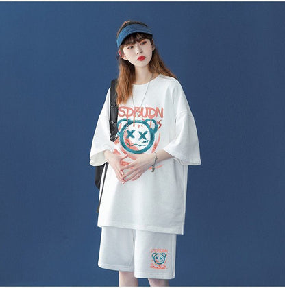 早い者勝ち   半袖Ｔシャツⅹパンツセット全4色