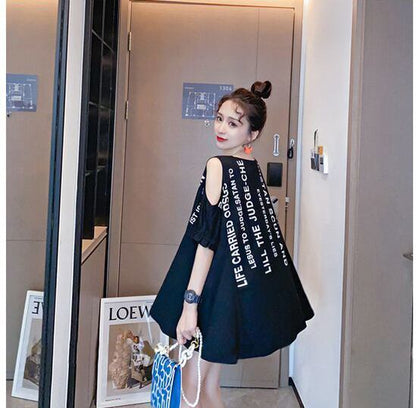 柔らかくて優しい印象 ファッション 美人度アップ プリント 全3色 半袖 Tシャツ F-9088