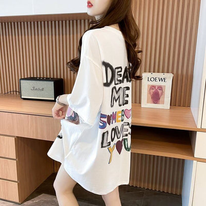 新商品 ファッション 個性派 プリント全3色 半袖Tシャツ カットソー ＜F-8604＞