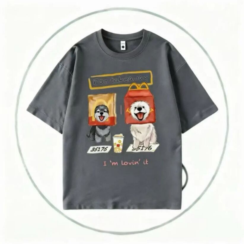 ゆったり 男女兼用 着心地良い クルーネック Tシャツ F-13181