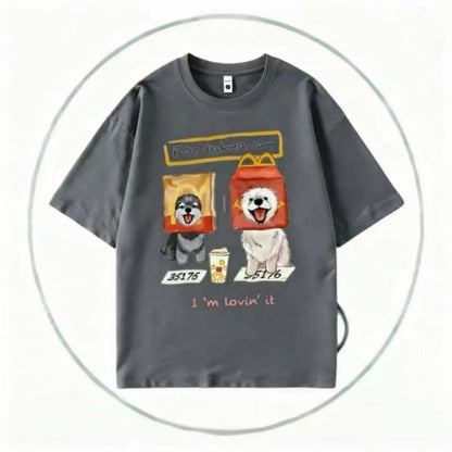 ゆったり 男女兼用 着心地良い クルーネック Tシャツ F-13181