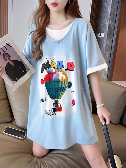 定番シンプル 売り切れ必至 美人度アップ 着回し力抜群 全5色 半袖Tシャツ<F-11376>