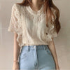 美人度アップ プリント ファッション ゆったり 全4色 半袖 Tシャツ＜F-11784＞
