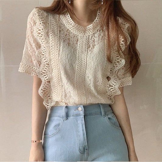 美人度アップ プリント ファッション ゆったり 全4色 半袖 Tシャツ＜F-11784＞