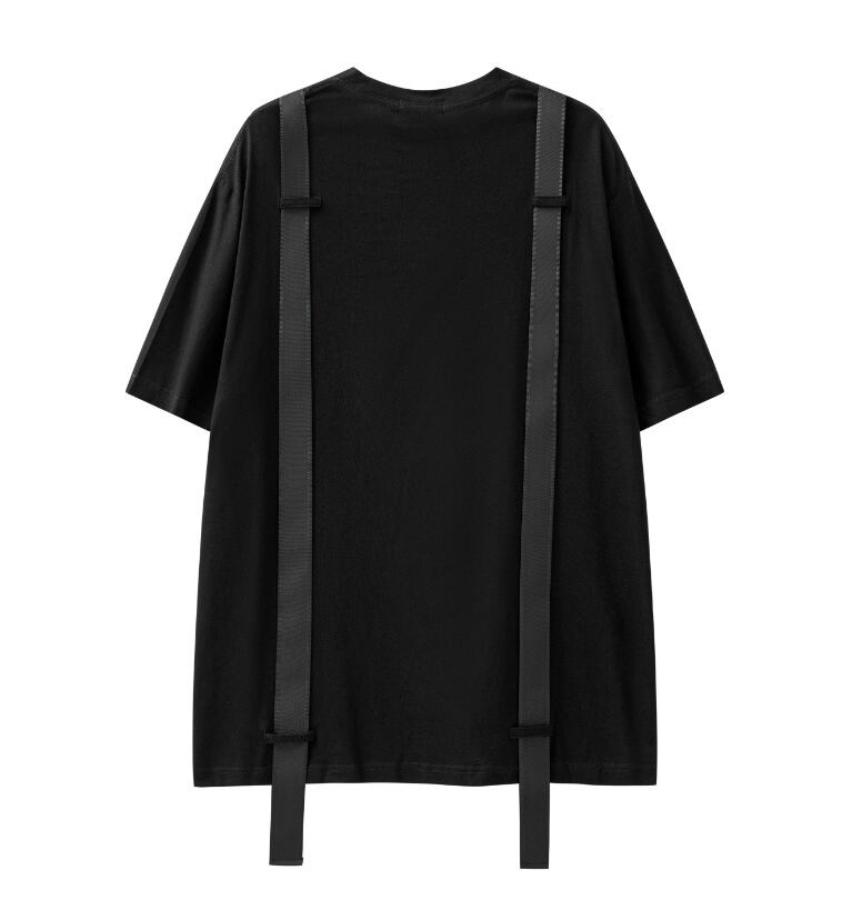 話題沸騰中 特別デザイン スタイルアップ効果抜群 ゆったり 男女兼用 半袖Tシャツ＜F-9060＞