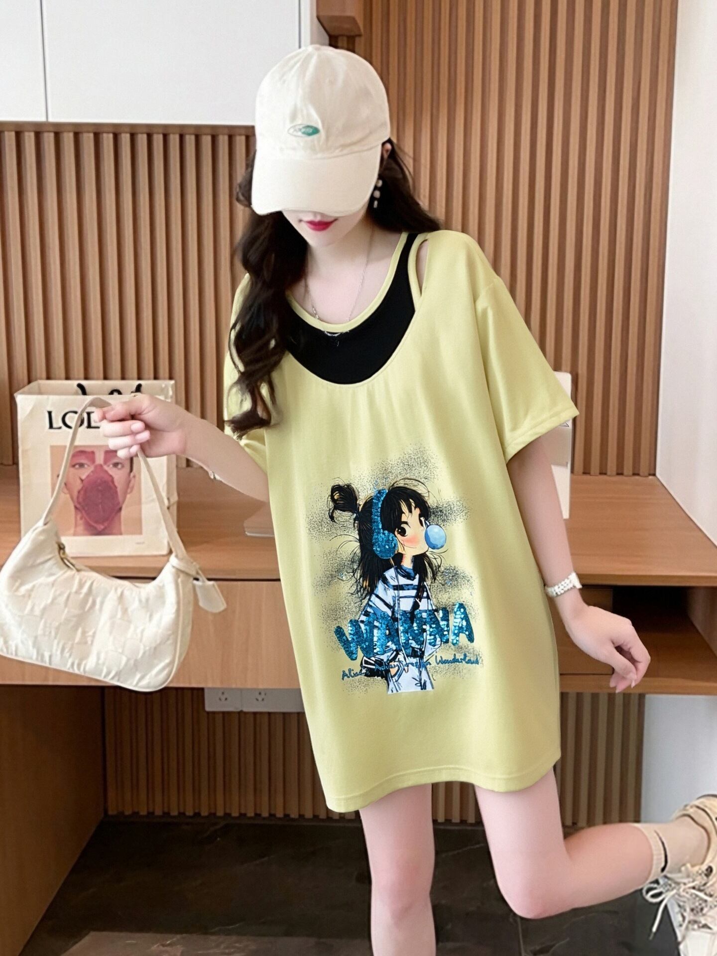 キュート 美人度アップ おすすめ 好感度UP カジュアル 全4色 半袖 Tシャツ ＜F-11157＞