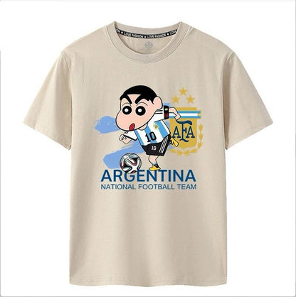 シンプル 男女兼用 着心地良い プリント Tシャツ F-13182