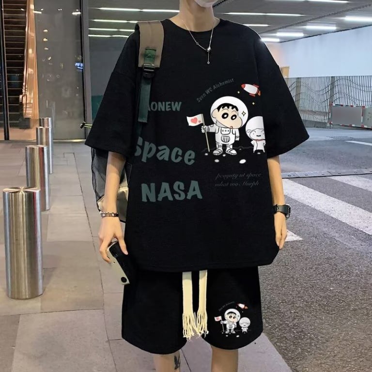 男女兼用 上質 Tシャツ & ショーツ セットアップ F-13330