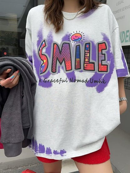 おすすめ 好感度UP 美人度アップ カジュアル 全4色 半袖 Tシャツ ＜F-11234＞