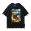 男女兼用 カジュアル プリント 半袖 Tシャツ F-13569