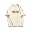 ポップなプリントが夏に映えるプリントTシャツ 半袖 全8色 Tシャツ F-9252