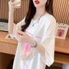 絶対欲しい プリント ロゴ ゆったり 3色半袖Tシャツ＜F-8315＞