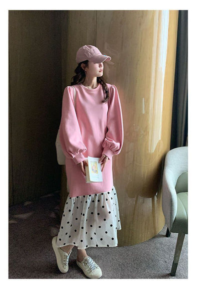 【半額！期間限定！！】超人気 オシャレ 都市ファッショ デザイン ファッション感満々 切り替え ワンピースF-9700