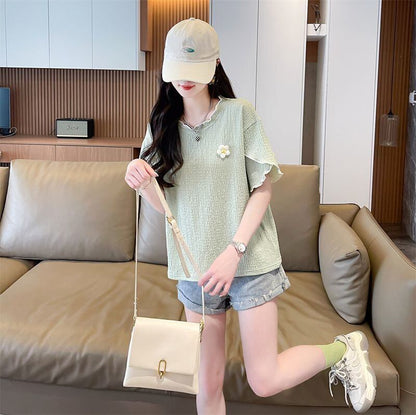 美人度アップ スウィート キュート 5色選択 半袖Tシャツ＜F-8578＞