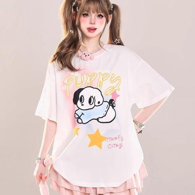 定番シンプル 絶対流行 売れ筋 早い者勝ち カジュアル 2色選択 Tシャツ<F-11462>