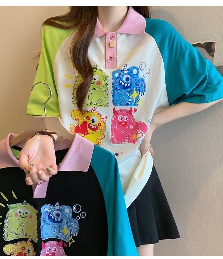 元気いっぱい   POLOネック Tシャツ 半袖 ＜F-2979＞