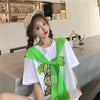 早い者勝ち 早い者勝ち 絶対流行 カジュアル 2色選択 Tシャツ+カウルネック<F-11153>