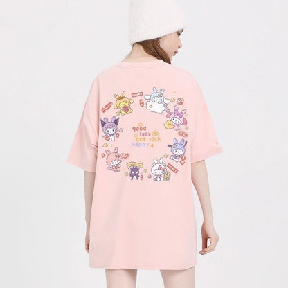大人可愛い ゆったり カジュアル 大人気 半袖 Tシャツ F-13313