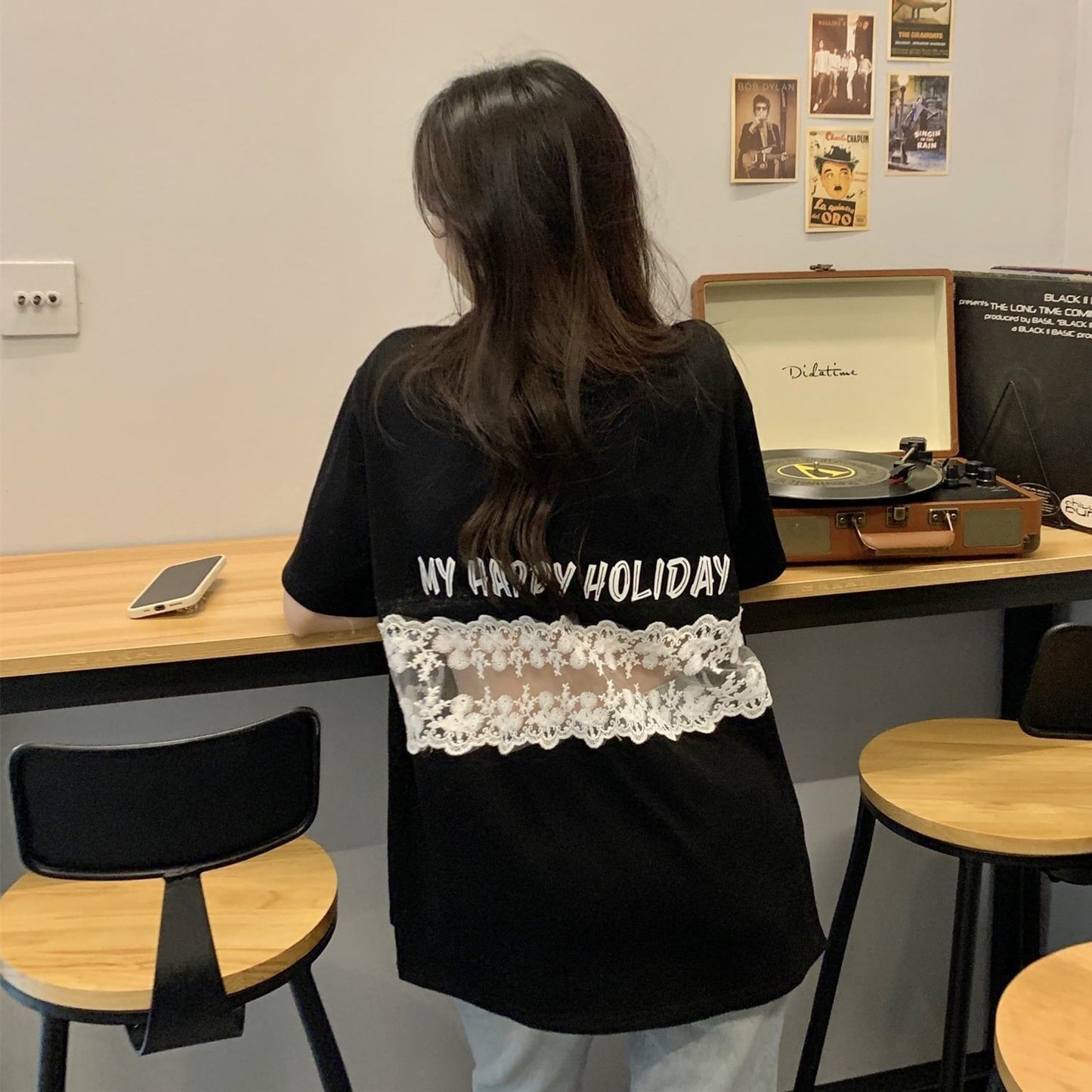 デザイン感   チャーミング Tシャツ カットソー＜F-3538＞
