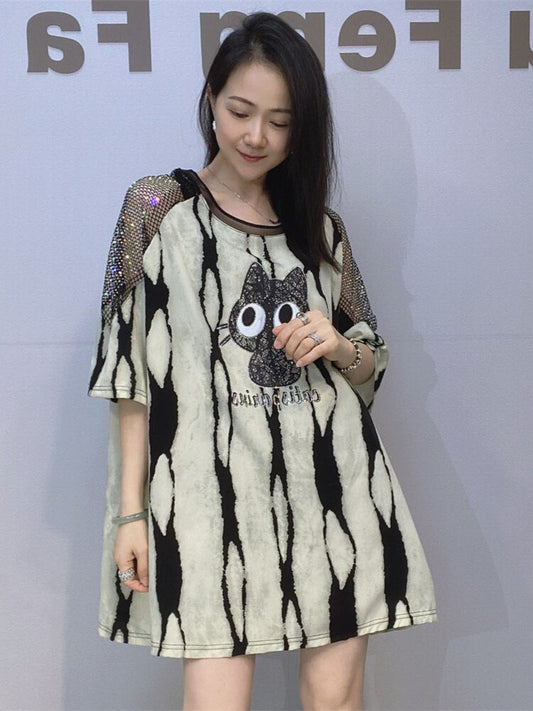 好感度UP 早い者勝ち 絶対流行 カジュアル 2色選択 Tシャツ<F-11575>