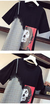 早い者勝ち カジュアル 好感度UP 半袖 Tシャツ ワンピース ＜F-11723＞