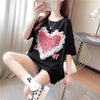 個性的なデザイン   今季大好評 Tシャツ カットソー＜F-3410＞