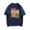 着回し力抜群 アバンギャルド 特別デザイン プリント全5色 半袖Tシャツ<F-8712>
