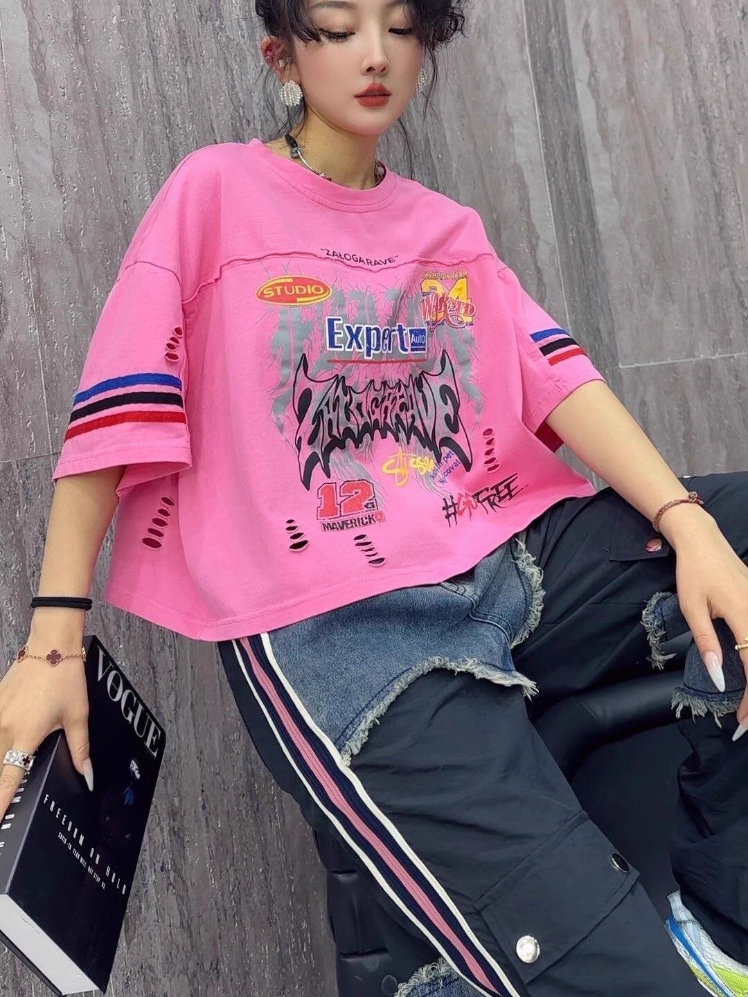 ファッション 美人度アップ おすすめ 好感度UP カジュアル 全4色 半袖 Tシャツ ＜F-11219＞