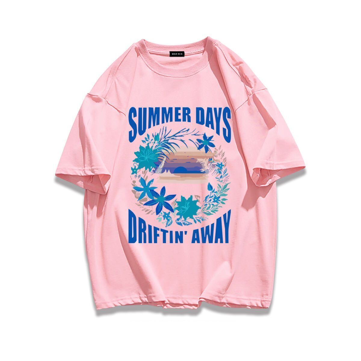 柔らかな肌触りで着心地も楽ちん アバンギャルド カジュアル プリント 全7色 半袖 Tシャツ F-9263