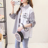 超人気   ファッション ストライプ柄 シャツ<F-8087>