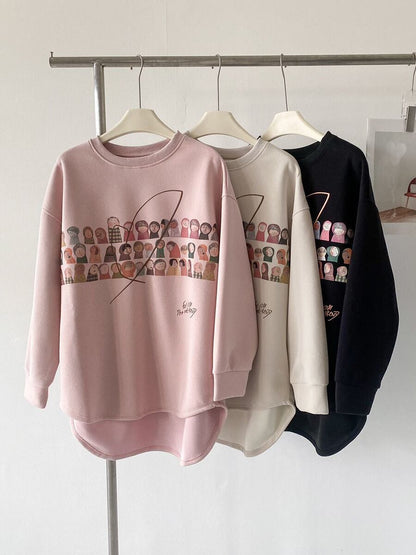 着回し力抜群 sweet系可愛い オシャレデザイン スウェットF-10565