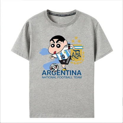 シンプル 男女兼用 着心地良い プリント Tシャツ F-13182