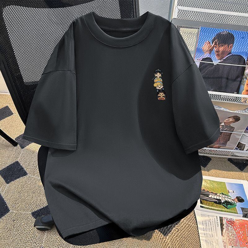 新商品 カジュアル 定番シンプル プリント 全6色 半袖TシャツF-8767