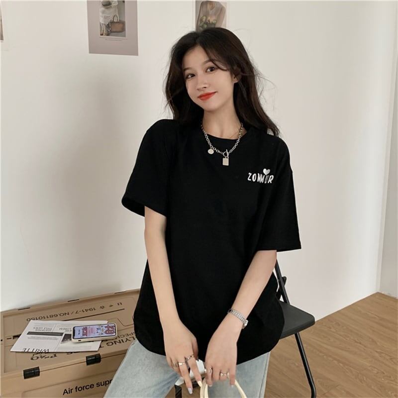 デザイン感   チャーミング Tシャツ カットソー＜F-3538＞