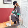 【半額！期間限定！！】今季マストバイ プリント カジュアル Tシャツ カットソー ワンピース＜F-8533＞
